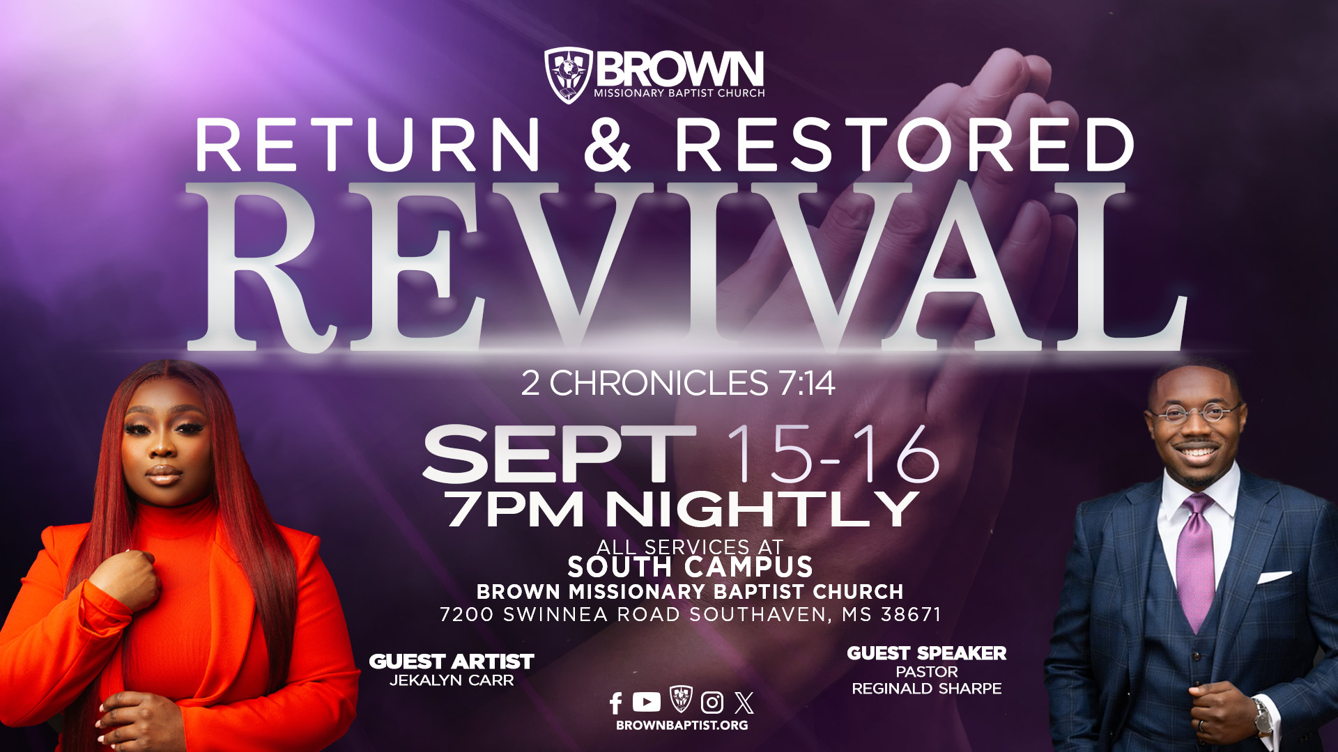 Return & Restored Revival promotional graphic