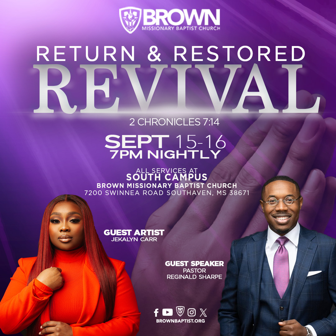 Return & Restored Revival promotional graphic