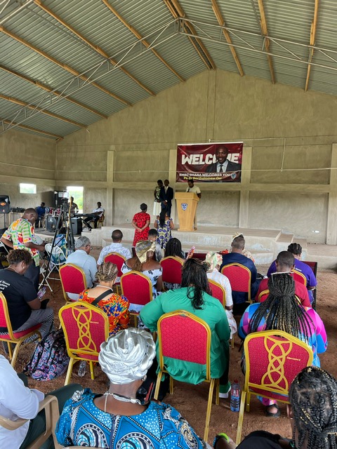 Worship gathering at a BMBC Ghana church plant
