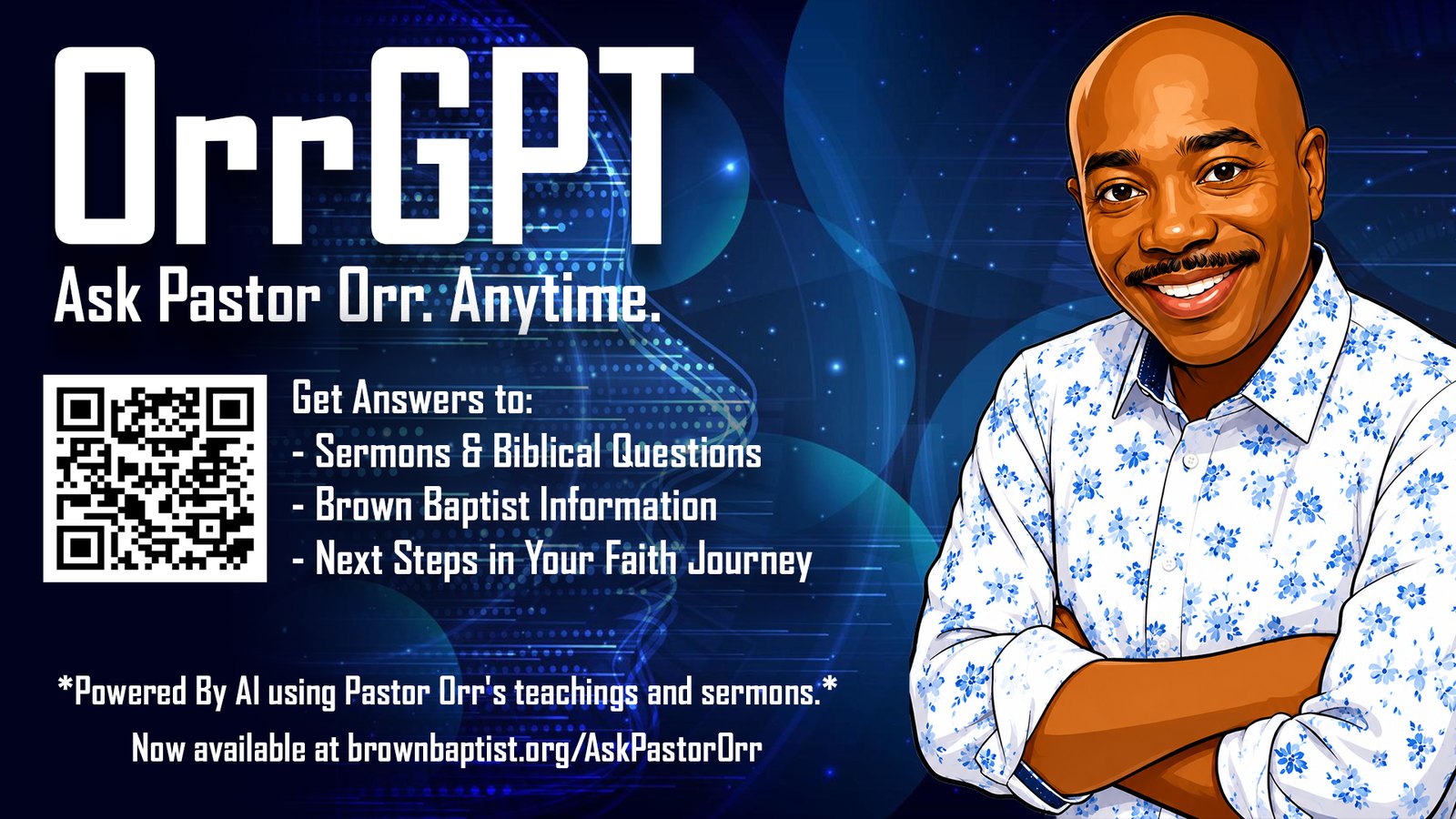 Pastor Orr GPT — Got questions? Ask Pastor Orr's GPT.